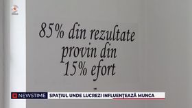 Spațiul unde lucrezi influențează munca